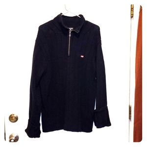 Vintage polo Knit Zip sweater